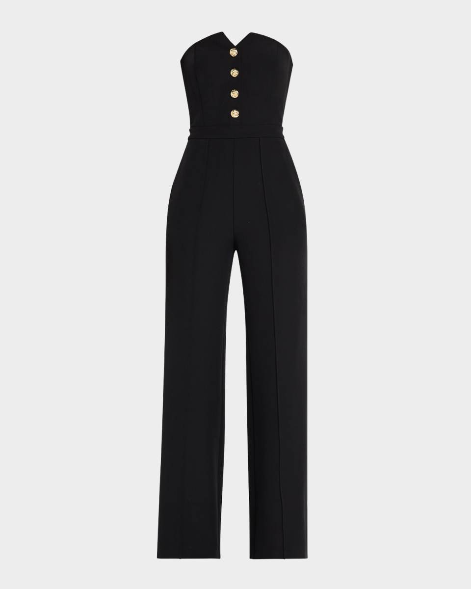 Camilo Strapless Crepe Jumpsuit